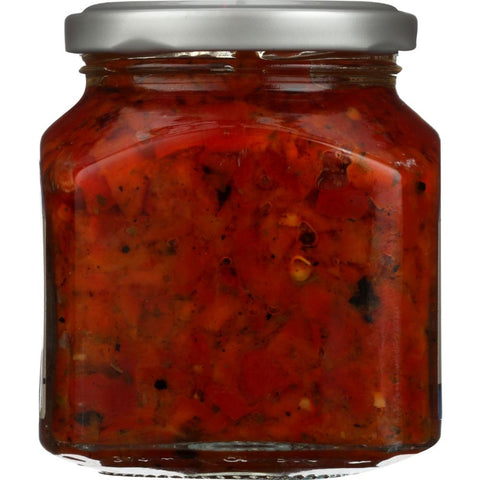 Roasted Pepper Bruschetta 10 oz Italian Appetizer DeLallo