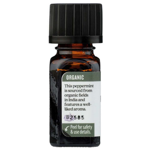 Organic Peppermint Cooling Essential Oil 0.25 oz Aura Cacia