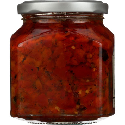 Roasted Pepper Bruschetta 10 oz Italian Appetizer DeLallo