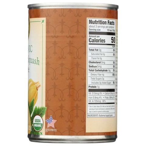 Organic Butternut Squash Puree 15 oz Farmers Market Foods