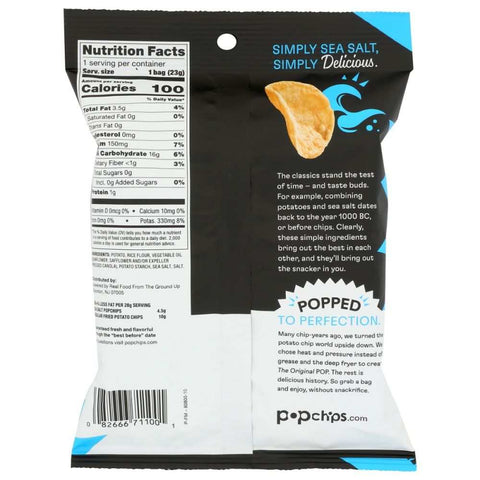 Sea Salt Crisp Texture Potato Chips POPCHIPS