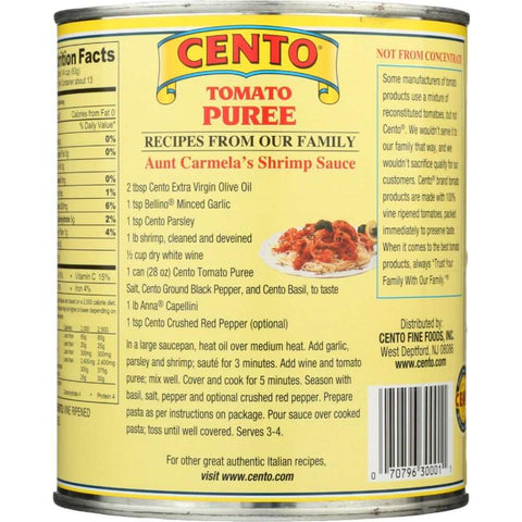 Tomato Puree 28 oz CENTO