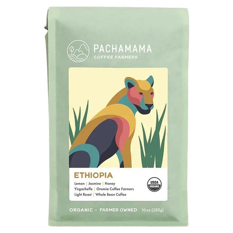 Ethiopia Light Roast Coffee Beans Pachamama Coffee Cooperative 10OZ