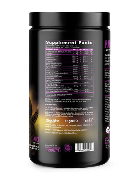 Panda Supps PANDAMIC - Limited Edition Pre Workout (Grape Bubble Gum Flavor)