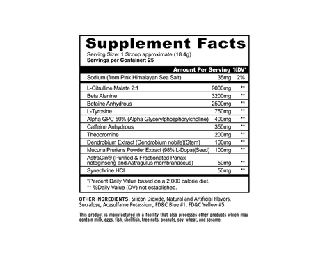 PANDAMIC EXTREME PRE-WORKOUT