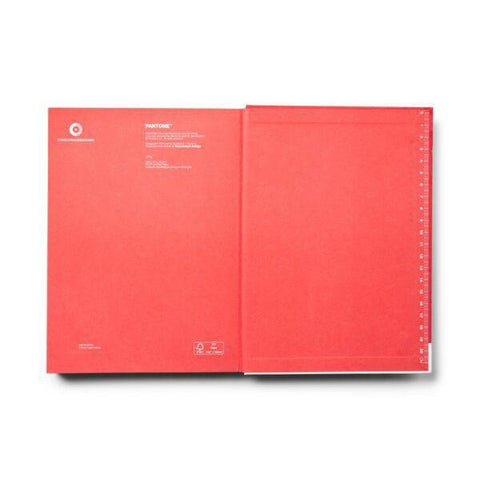 Red 18-1763 Large Notebook Pantone