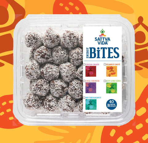 Peanut Envy Vegan Gluten-Free Energy Bites Sattva Vida - 40 Bites total
