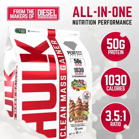 Perfect Sports HULK Clean High Protein Mass Gainer 10LBS