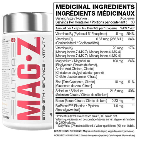 Perfect Sports Ultra Mag-Z – Zinc Magnesium Supplement
