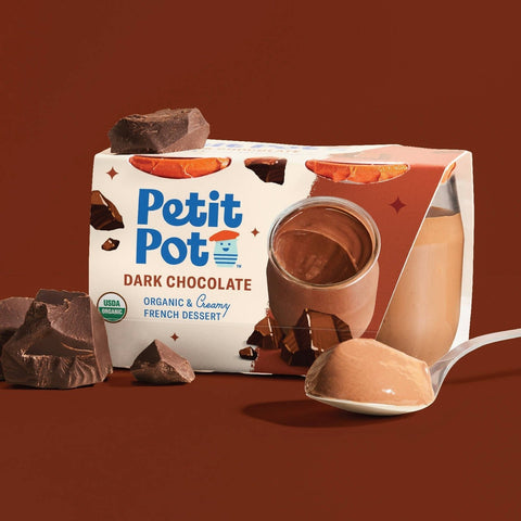 Petit Pot Dark Chocolate Organic French Dessert 2-Jar Packs Wholesale