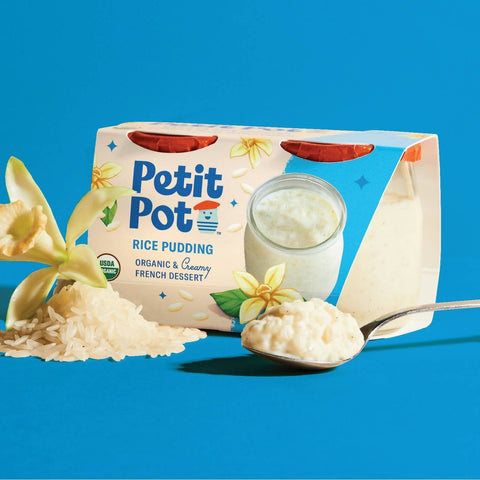 Petit Pot Organic Rice Pudding French Dessert Wholesale 2-Jar Packs