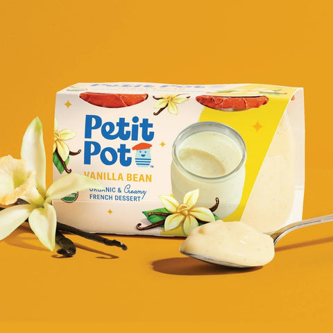 Petit Pot Vanilla Bean Organic French Dessert 2-Jar Packs Wholesale