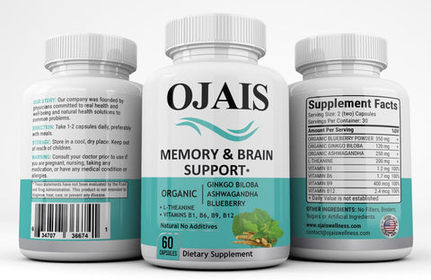 Evening Relax Trio Sleep Support Memory & Brain Support Heart Support Ojais Wellness