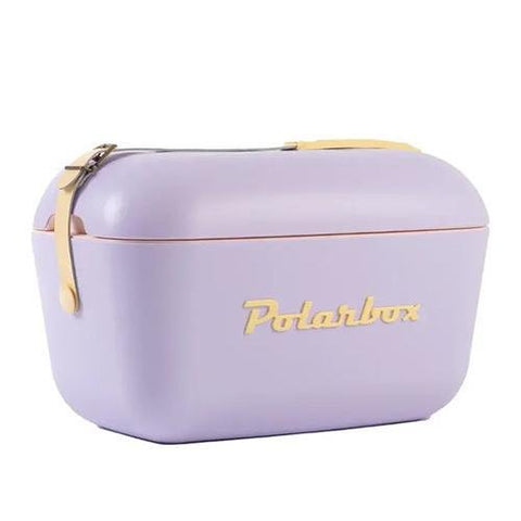 Polarbox Lilac Cooler with Yellow Leather Strap 21QT