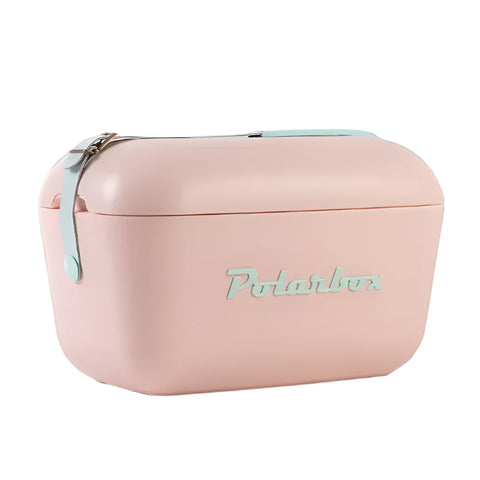 Polarbox Nude Cooler with Cyan Leather Strap 21QT