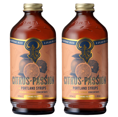 Citrus-Passion Syrup Two-Pack Premium Syrup Portland Syrups