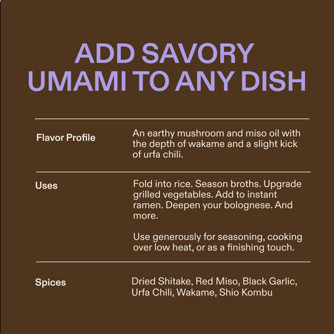 Mushroom Infused Umami-Packed Oil Eleven Madison Park