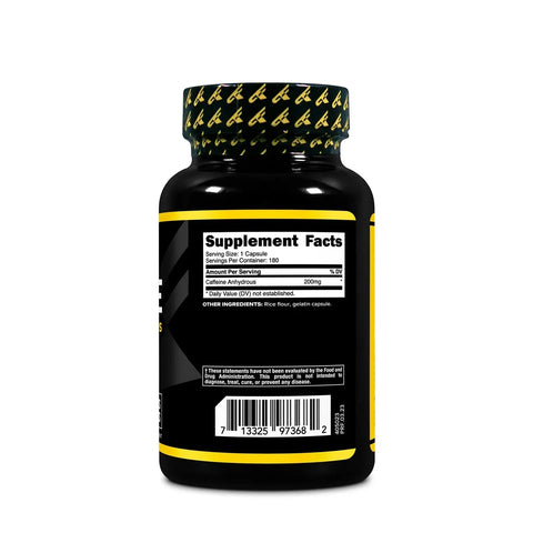 PrimaForce Caffeine 200mg -180 Capsules