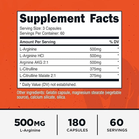 Primal Nitric Oxide Booster -180 Caps