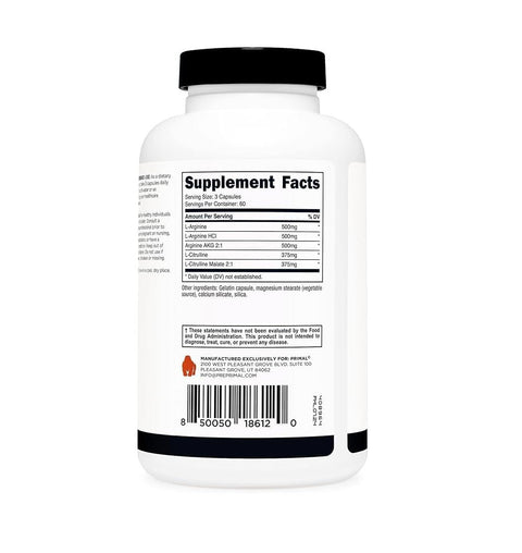 Primal Nitric Oxide Booster -180 Caps