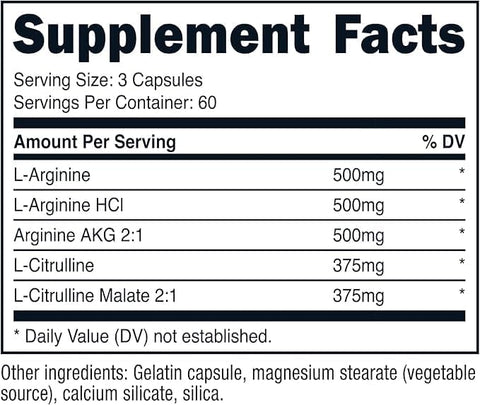 Primal Nitric Oxide Booster -180 Caps