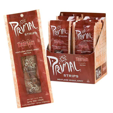Jerky, Teriyaki, Vegan, Primal Strips