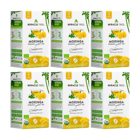 Organic Moringa Tea - Lemon - Caffeine-Free Herbal Tea
