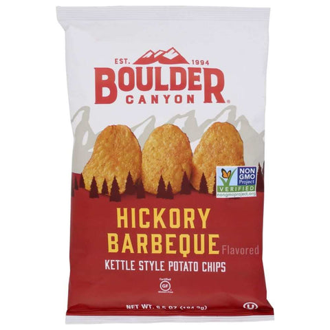 Hickory Barbeque Classic Potato Chips 6.5 oz Boulder Canyon