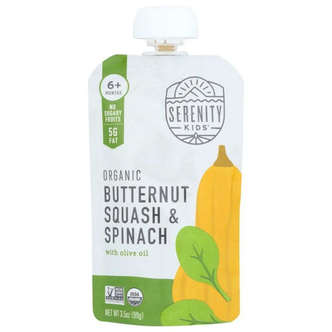 Organic Butternut & Spinach Nourishing Baby Food SERENITY KIDS