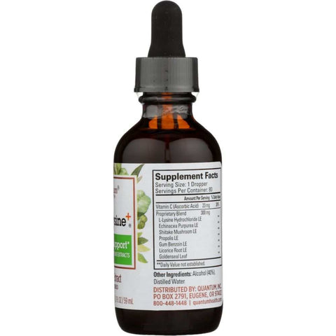 Lysine Liquid Extract High Absorption Supplement QUANTUM SuperLysine 2 oz