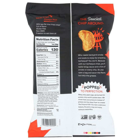 BBQ Potato Chips Tasty Tangy Smoky Snack POPCHIPS