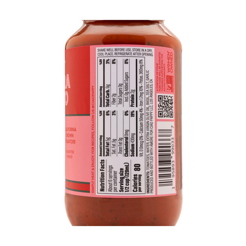 Ciao Pappy Marinara Classico Tomato Basil Garlic Sauce 12 Bottles Case