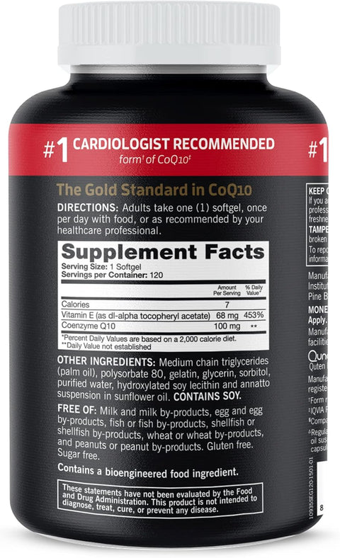 Qunol Ultra Coq 10 100 Mg -120 Softgels