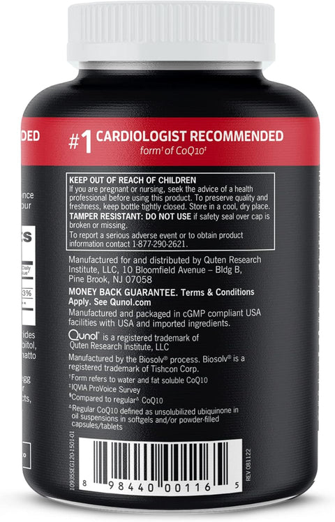 Qunol Ultra Coq 10 100 Mg -120 Softgels