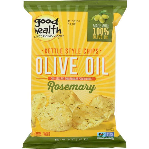 Olive Oil Rosemary Kettle Style Potato Chips Savory Snack GOOD HEALTH 5oz