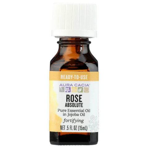 Rose Absolute In Jojoba Oil Essential Oil 0.5 oz Aura Cacia