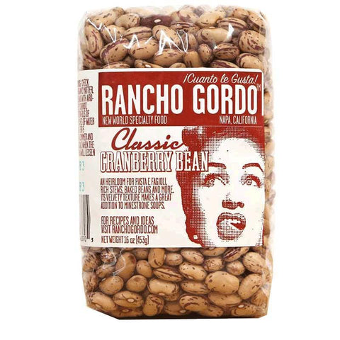 Classic Cranberry Thin-Skinned Heirloom Beans Rancho Gordo