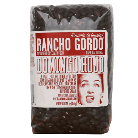 Domingo Rojo Heirloom Beans Classic Red Beans 16OZ Rancho Gordo