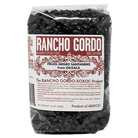 Frijol Negro Heirloom Black Beans 16OZ Rancho Gordo