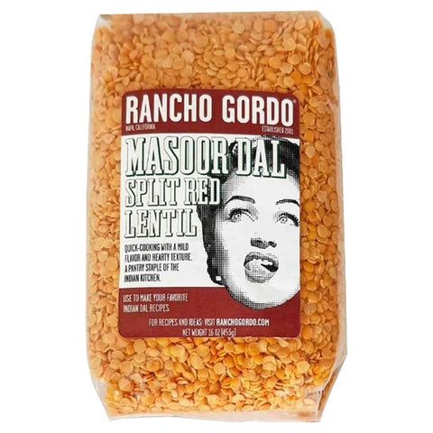 Masoor Dal Split Red Lentils Heirloom Beans Rancho Gordo 16OZ