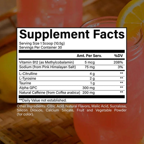 Raw Essential Pre Workout Tingle Free 30 Servings