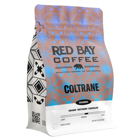 Coltrane Medium Roast Colombian Coffee Beans 10OZ Red Bay Coffee