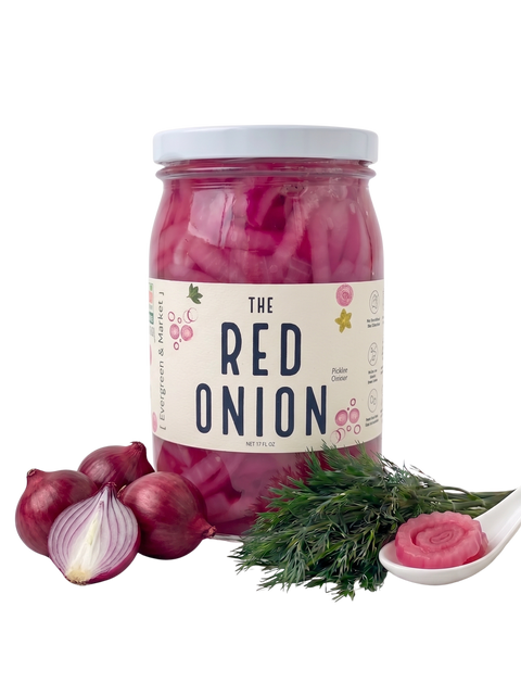 Tangy Pickled Red Onions Condiment 17 oz Glass Jar