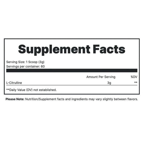 Redcon 1 L-CITRULLINE Pump Formula