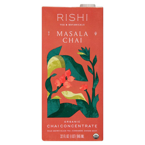 Organic Masala Chai Concentrate 32OZ RISHI Tea & Botanicals