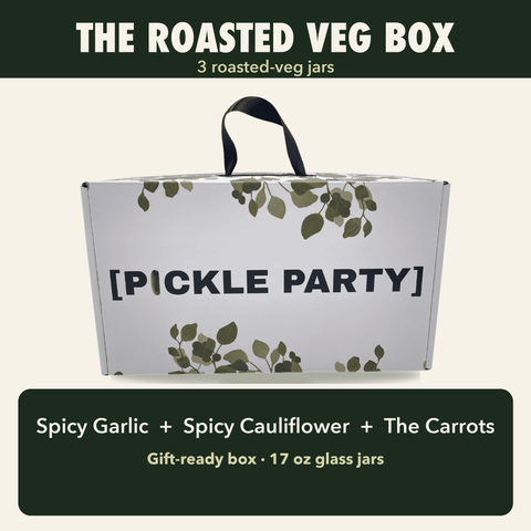 Oven Roasted Pickled Vegetables Spicy & Sweet Veg Box 3 Jars