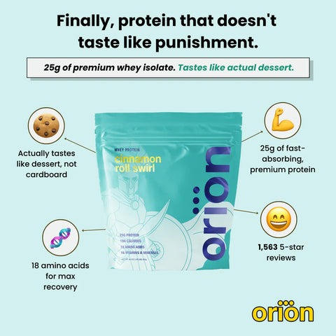 Protein Powder 25 Servings Supplement Orion Supplements