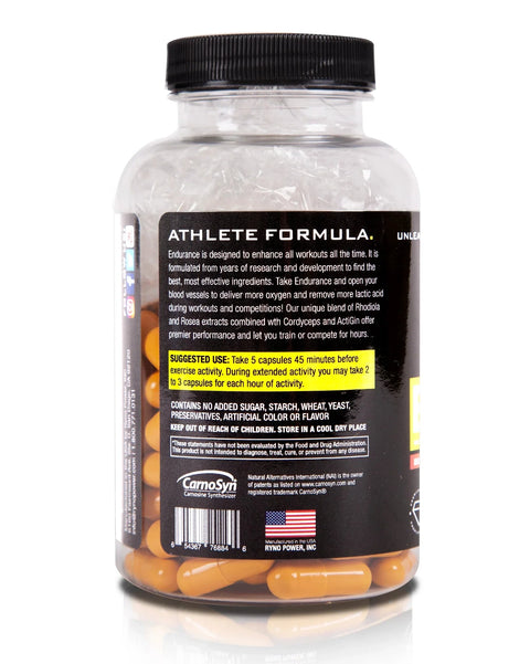Ryno Power ENDURANCE Stim -Free Energy Supplement