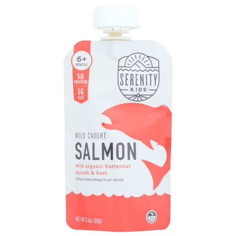 Wild Caught Salmon Organic Veggies Baby Food SERENITY KIDS