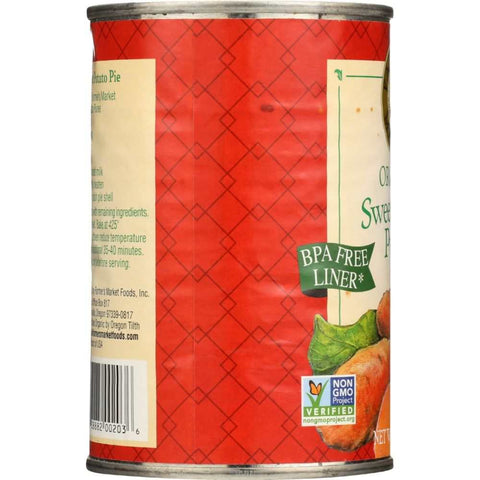 Organic Sweet Potato Puree 15 oz Product Farmers Market Foods